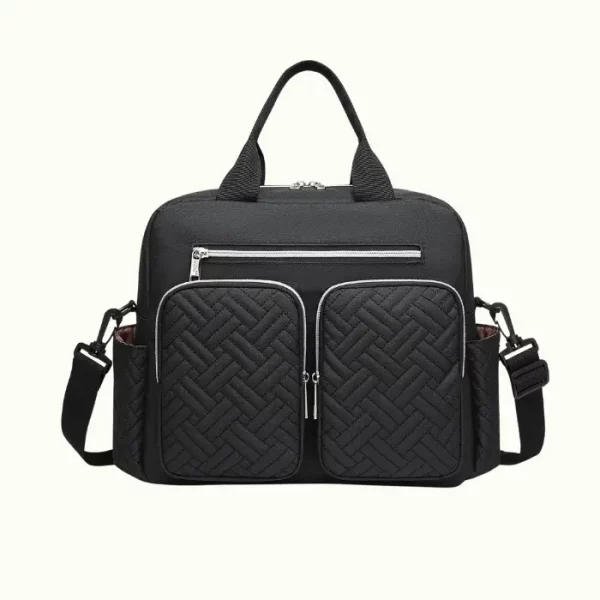 Bolso Cambiador de Gran Capacidad para Bebés con Bolsillos Aislantes, Bolsa de Viaje para Pañales, Maternidad Tote Convertible para Mamá y Papá
