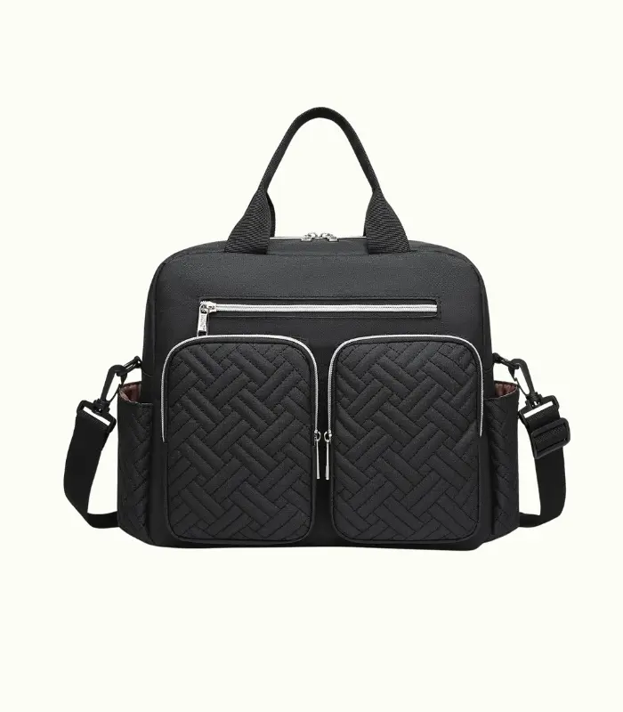 Bolso Cambiador de Gran Capacidad para Bebés con Bolsillos Aislantes, Bolsa de Viaje para Pañales, Maternidad Tote Convertible para Mamá y Papá