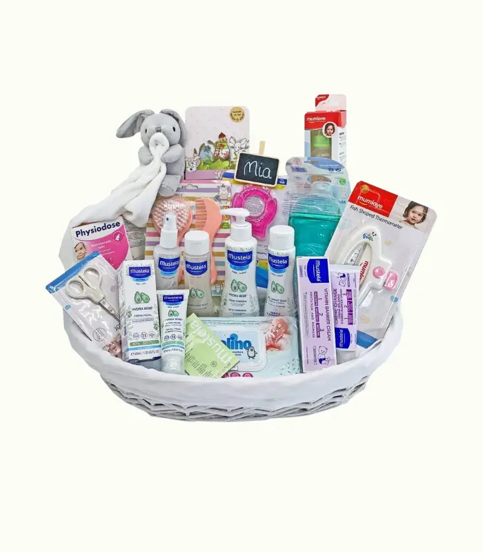 Cesta bebe Top esential niño (azul) y (rosa)