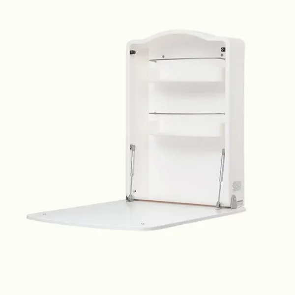 Komodo, cambiador de pared con colchón, 64 x 17 x 89 cm, 12 kg, blanco