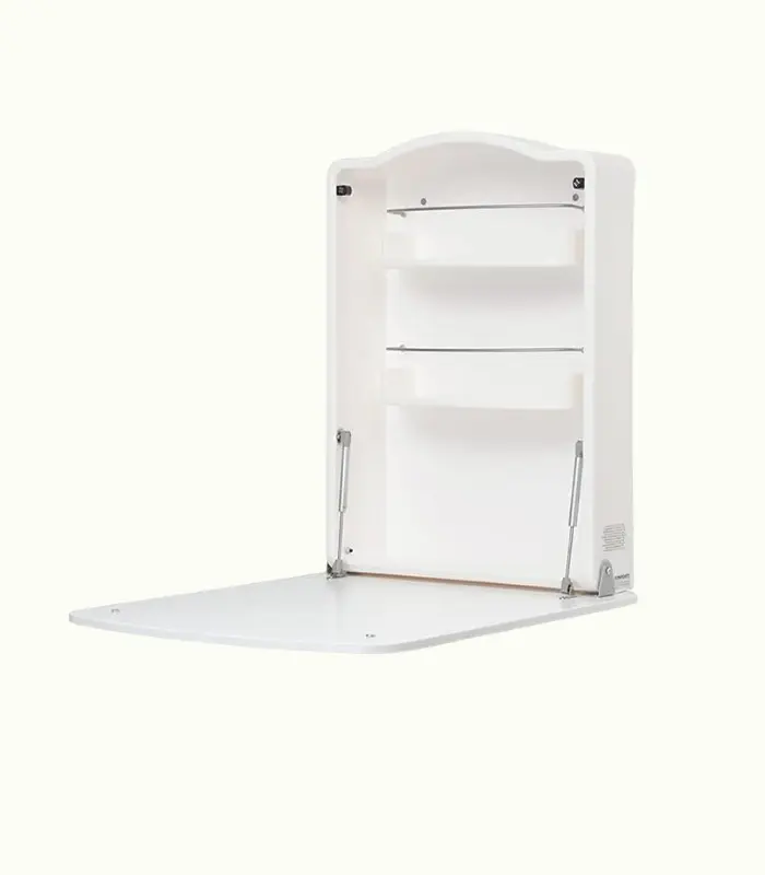 Komodo, cambiador de pared con colchón, 64 x 17 x 89 cm, 12 kg, blanco