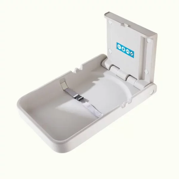 Cambiador De BebéS Vertical Con Letrero, Cambiadores De PañAles Montados En La Pared, Cambiador Para BañOs Comerciales, Modelo M-B1 Gris
