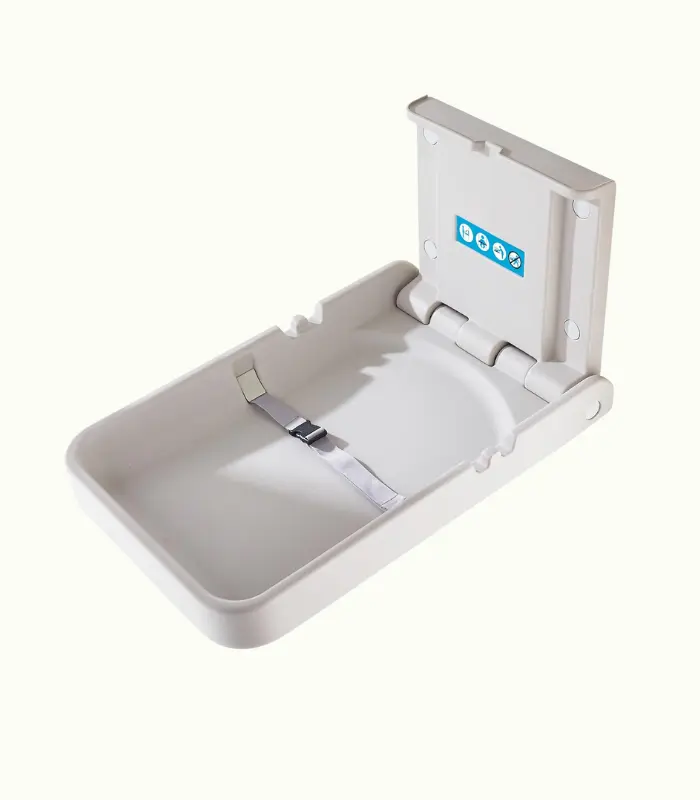 Cambiador De BebéS Vertical Con Letrero, Cambiadores De PañAles Montados En La Pared, Cambiador Para BañOs Comerciales, Modelo M-B1 Gris