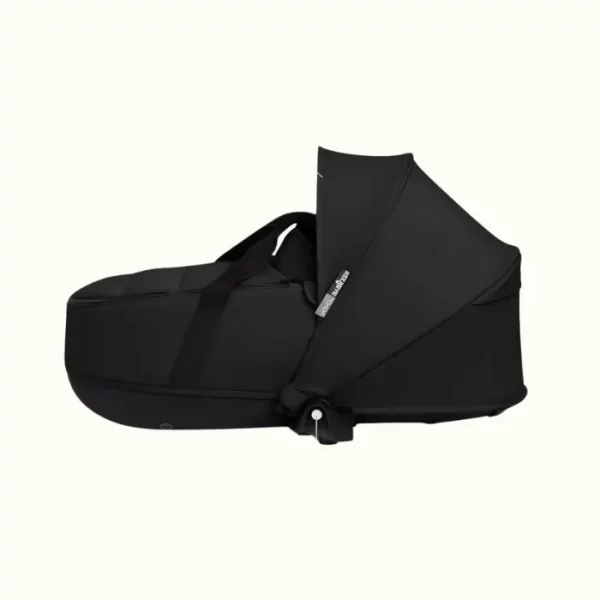 BABYZEN YOYO Capazo, Negro - Incluye colchón doble, capota y armazón ventilados - Requiere el chasis YOYO2 (Se vende por separado)