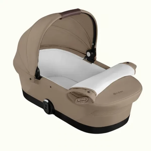 CYBEX Capazo de cuna GAZELLE S dorado, desde el nacimiento hasta los 6 meses aprox. (máx. 9 kg), Para CYBEX Gazelle S y e-Gazelle S, Beige Almendra