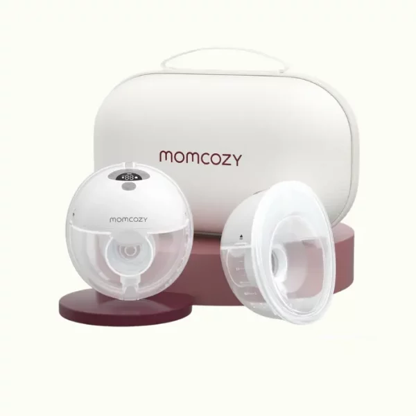 Sacaleches Eléctrico Manos Libres, Extractor de Leche Portátil de Boca de Bebé Brida de Doble Sellado con 3 Modos y 9 Niveles- 24 mm (2, Gris)