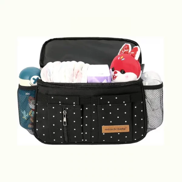 Miracle Baby Bolsa Organizadora de Cochecitos para Mamá,Bolsa Carrito Bebe Súper Liviana, Multifuncional de Gran Capacidad para Almacenar