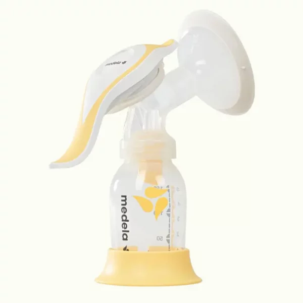 Medela Harmony extractor de leche manual, diseño suizo, compacto, con embudos PersonalFit Flex y tecnología