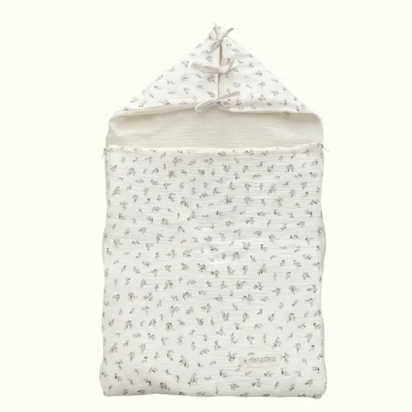 MIMUSELINA Saco de Dormir Bebe Four Seasons | Saco Dormir Bebe Invierno y Verano | Saco Convertible con Relleno Removible | 100% Algodon | para Bebes 0-24