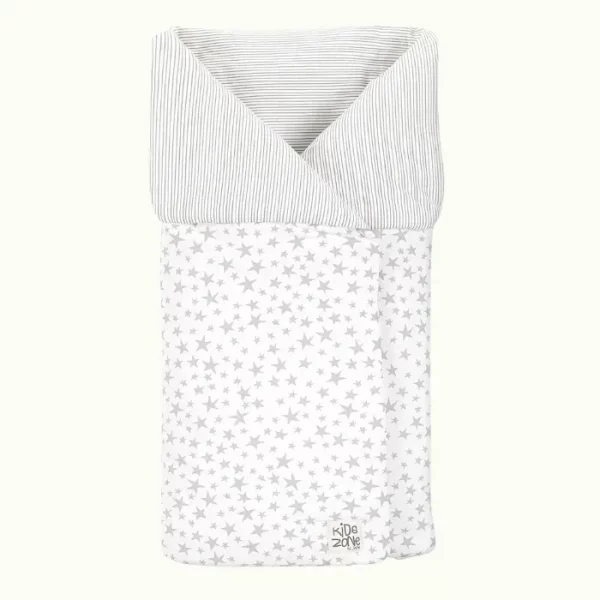 Jané Mims Saco Arrullo para Capazo y Portabebé, Multifunción, Algodón, Reversible, con Cremallera Inferior, Protege del Frío, Gris