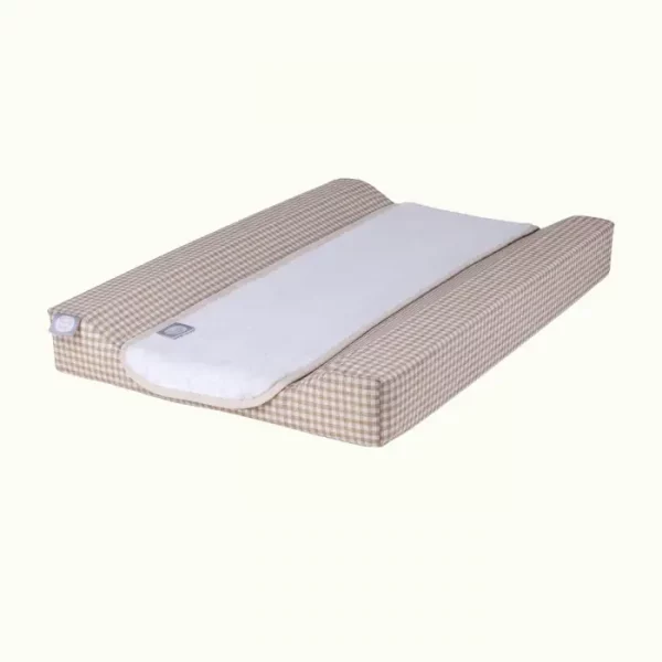 Colchón Cambiador Bebé 48 x 70 cm | Impermeable, Desenfundable, Ergonómico y Seguro - Incluye una Toalla de Rizo de Algodón